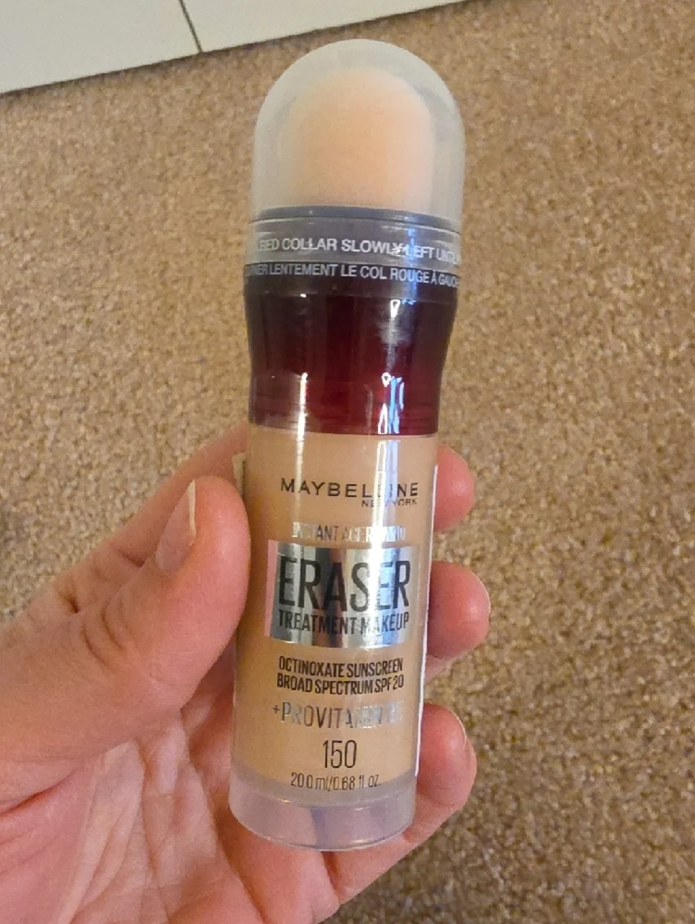 Maybelline SuperStay Powder & Eraser Concealer with Pink Falscara Box